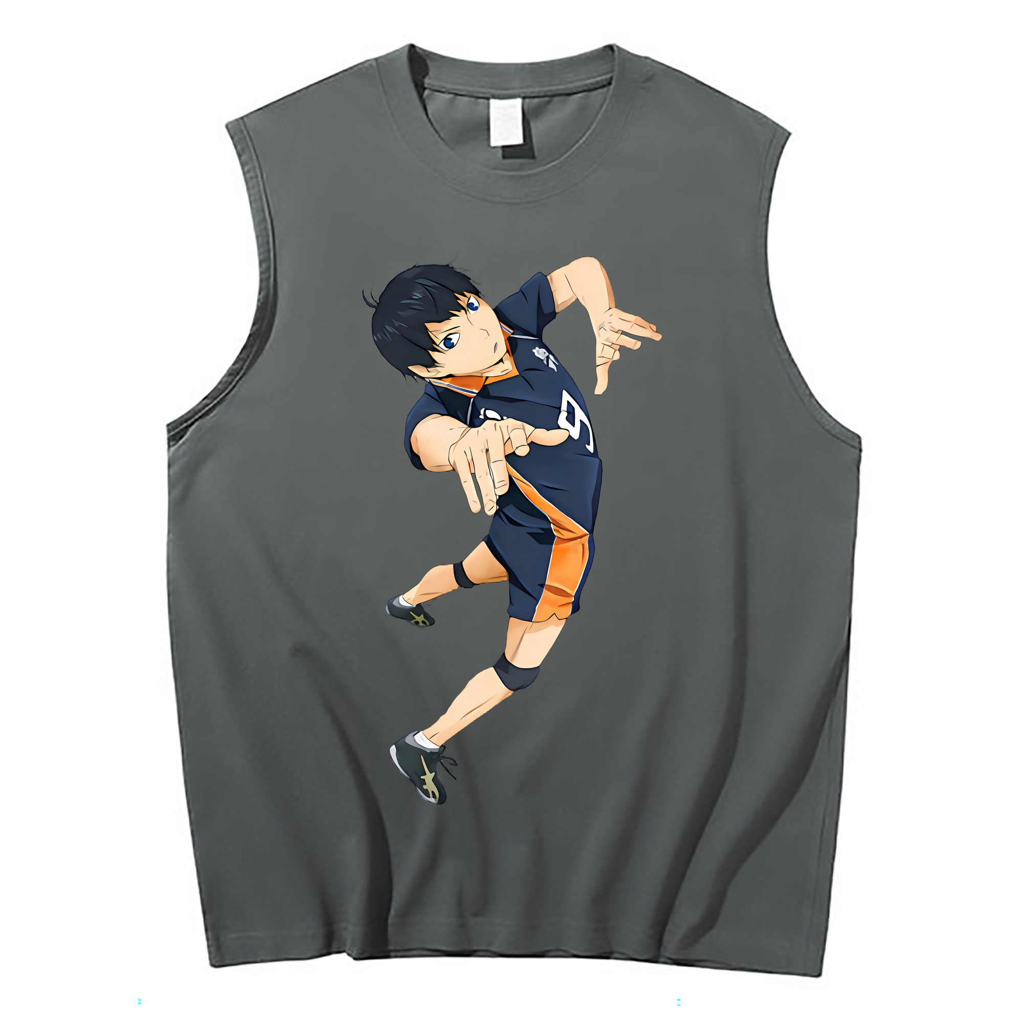（画像用） ハイキュー!! Haikyu!! コットン100％タンクトップ（フロントプリント）